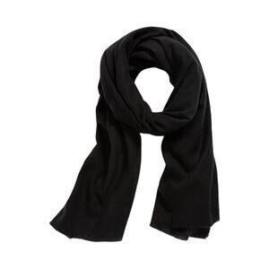 Old Navy Flannel Scarf Black Women's One Size Soft Brushed NWT